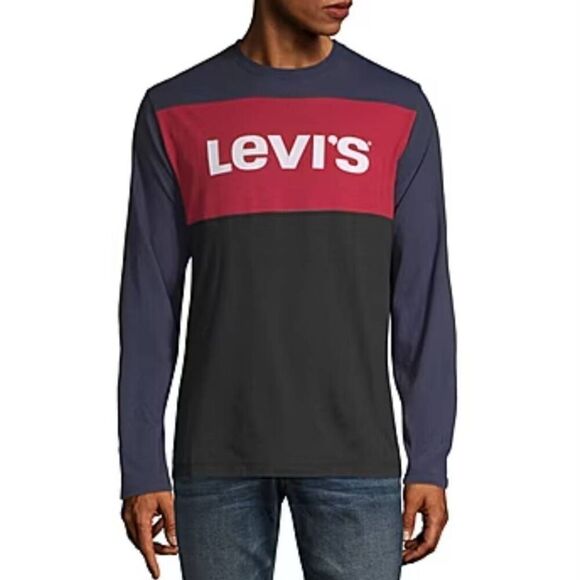 Levi's Men's Long Sleeve Logo Shirt size Small - Picture 1 of 7